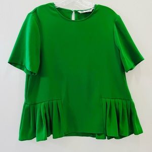 Zara green blouse